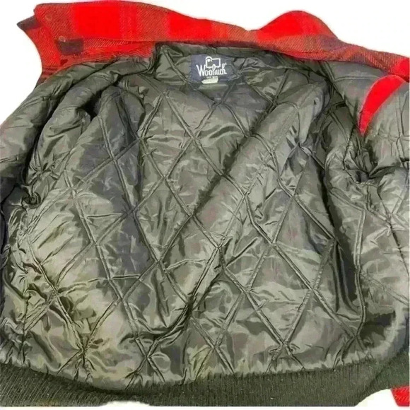 WOOLRICH 🐑 Vintage Plaid Bomber Jacket ❤️🖤❤️🖤 - Picture 15 of 15